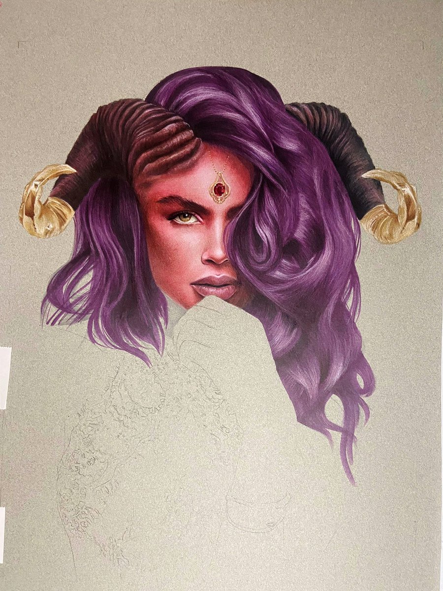 jermsdraws's tweet photo. Finally tackled her hair 🙌🏽 #criticalrole #CriticalRoleArt #criticalrolefanart https://t.co/W2pBGogjtL