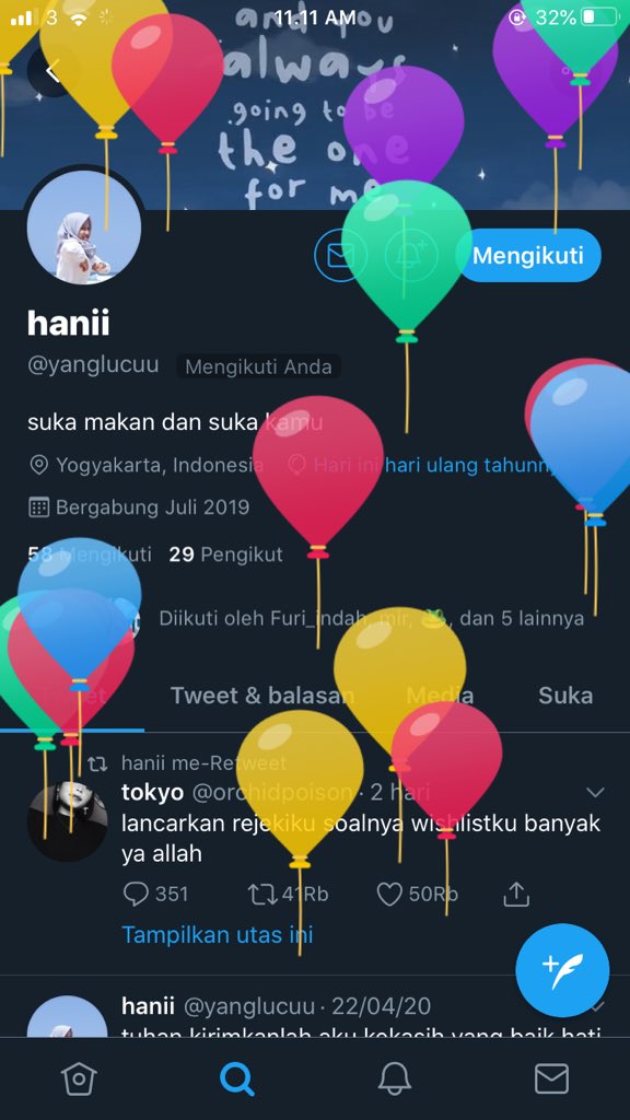  hallo
mau beli balon dong kaka happy birthday! 