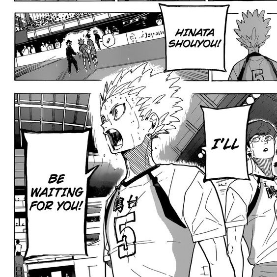 Get a man who would wait for you like how Hoshiumi waited for Hinata 