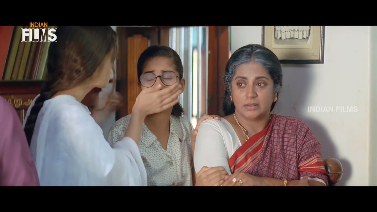 Look at the nuance where Rajiv Menon uses the close shot of Tabu at the end of the scene (where the lawyer reads the will), to manifest again how is she is seen as an unfortunate girl even by her family. It only crumbles her hope and faith further.