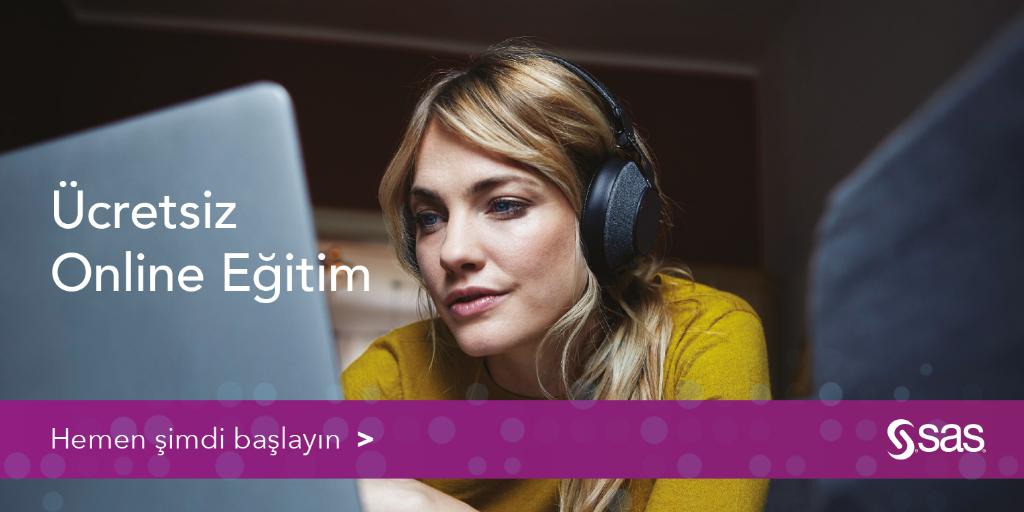 SAS_Turkiye's tweet image. SAS Online Eğitim sosyal izolasyon sürecinde ücretsiz ve indirimli seçeneklerimizle yanınızda. Hadi hemen başlayın! ➡️ 2.sas.com/60131fSDT
#SAS #LearnSASonline #Evdekal #SASOnlineEğitim  #remotework