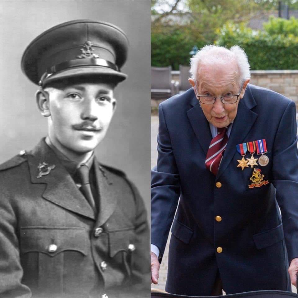 Wishing a very Happy 100th Birthday to the amazing @captaintommoore! Enjoy your special day Sir. You are such an inspirational man, a true #BritishHero 🎊🎉🇬🇧