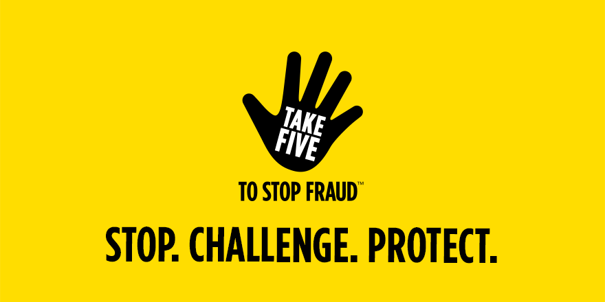 Criminals spend hours researching you for their scams, hoping you’ll let your guard down for just a moment. 

Remember: always #TakeFive✋ before handing over your money or information.