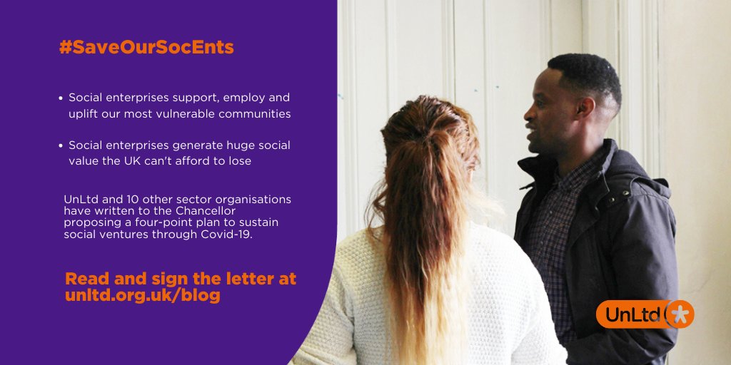 Social enterprises need the government's backing to continue to deliver service and care in the Covid-19 recovery. 

Please join us in signing our letter to the Chancellor
lght.ly/cmi7423

#SaveOurSocEnts #BuildBackBetter