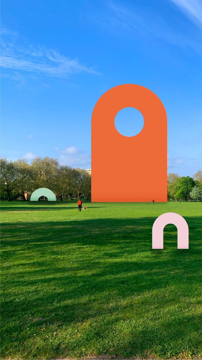 GoodShapeStudio's tweet image. We’re imagining brighter days ahead with some large scale public art concepts! 

We feel this is an opportunity to reimagine how we enjoy public spaces once we’re properly allowed back outside again. 
#GoodShape #Colour #Positive #Shapes #Fun