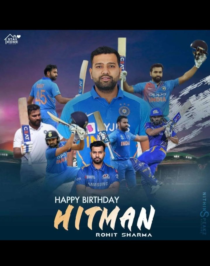  happy birthday you sir god bless you Hitman Rohit Sharma 