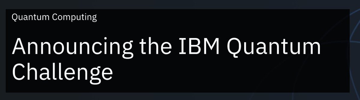 MartinOberhofer's tweet photo. IBM is running from May 4th to 8th 2020 the IBM Quantum Computing challenge. Are you ready to show off your quantum computing skills or do you want to improve your quantum computing skills - then join here:
https://t.co/1ZStTDnVfO
@jaygambetta https://t.co/c79BsonkJc