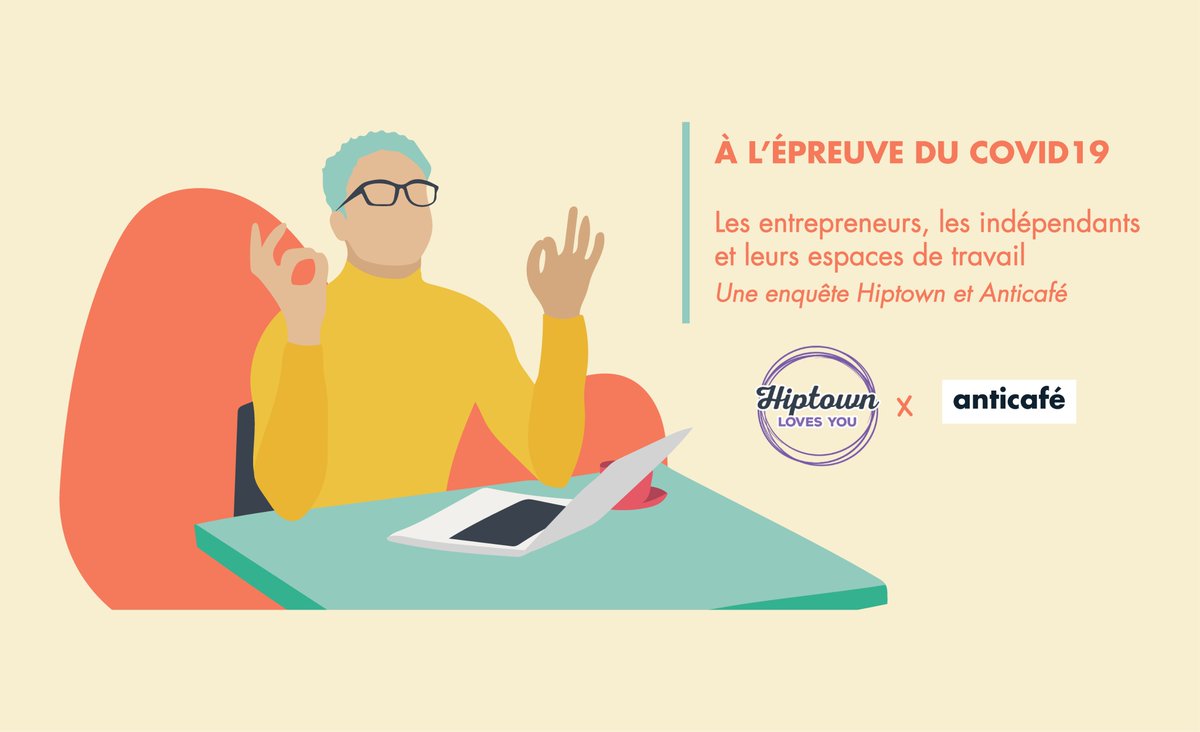 Avec <a href="/Hiptownlovesyou/">Hiptown</a>, nous donnons la parole aux #entrepreneurs et #freelances pour préparer au mieux l'après. Répondez à notre grand sondage ici : anticafefrance.typeform.com/to/YvEsOe #COVID19 #Déconfinement