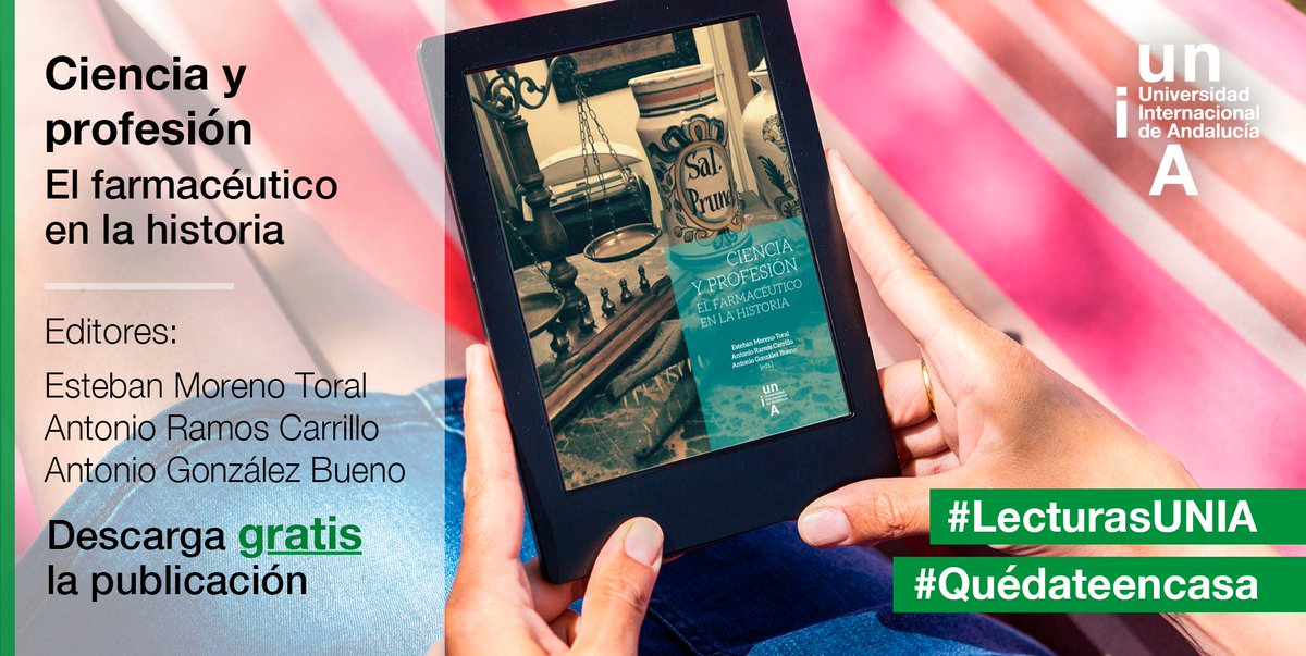 Reunimos en una de las #lecturasUNIA el contenido de las IV Jornadas Científicas de la Sociedad de Docentes Universitarios de Hª de la #Farmacia. Edición de @emorenotoral y A.Ramos, <a href="/unisevilla/">Universidad de Sevilla</a>, y A.González, <a href="/unicomplutense/">Complutense</a>

📥 unia.es/publicaciones-…

🔗 unia.es/servicio-de-co…