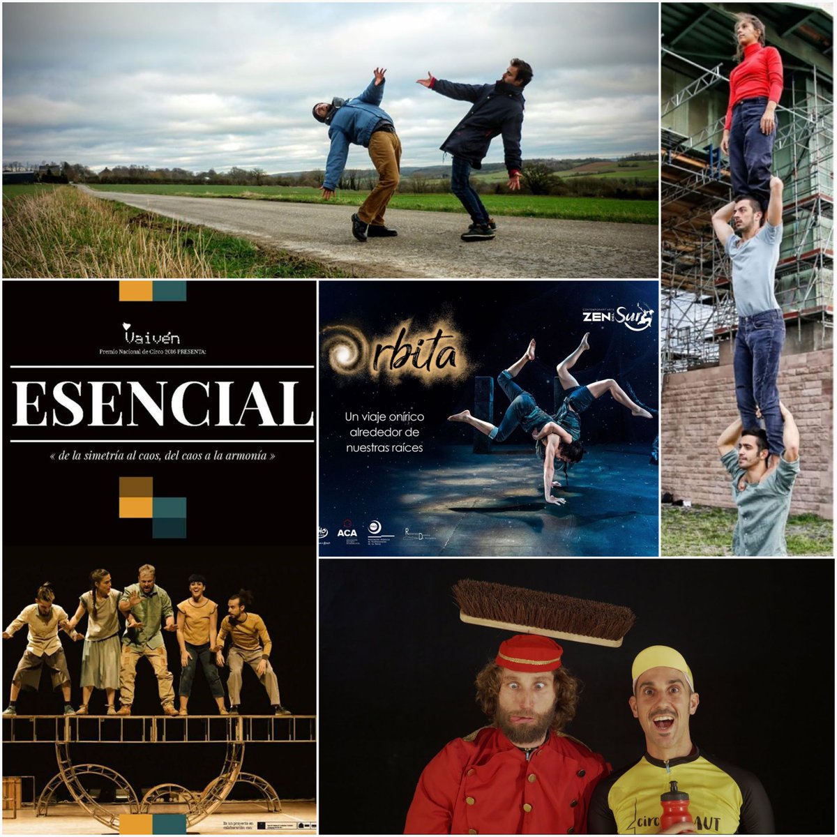 zirkolika's tweet photo. 📌 Estos son algunos espectáculos que se podran ver… cuando se pueda: https://t.co/LiN9YlqImp
🎪 @VaivenCirco estrena #Esencial
🎪 @zendelsur prepara #Orbita
🎪 #Infinit, primer espectáculo de #Seon
🎪 Maiol & Francesco con #OverheadProject
🎪 @circvermut vuelve con #Absurd https://t.co/PFI7tdDDt5