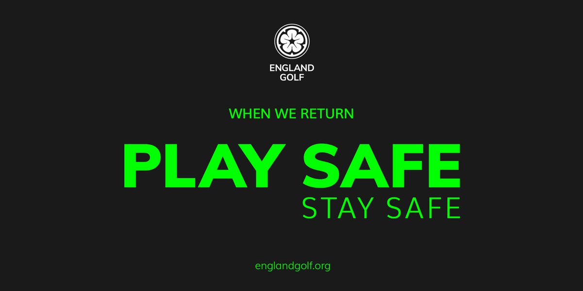 England Golf has produced a series of ‘Play Safe, Stay Safe’ guidelines to enable our golfers, clubs and counties to prepare in advance for golf’s return. View and download them here: englandgolf.org/playsafe/ #PlaySafeStaySafe