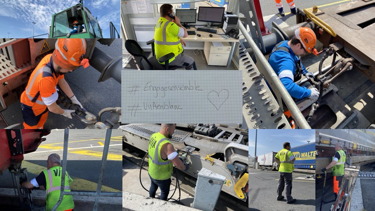 viia_multimodal's tweet photo. #Committedforyou #Engagésensemble #Mytrainforyou Our team in #Calais wearing white to support our #healthprofessionals
More than ever our #railfreight operators are committed to run #trains to #transport food, chemical products and essential goods accross Europe https://t.co/ToXmFrUwMD