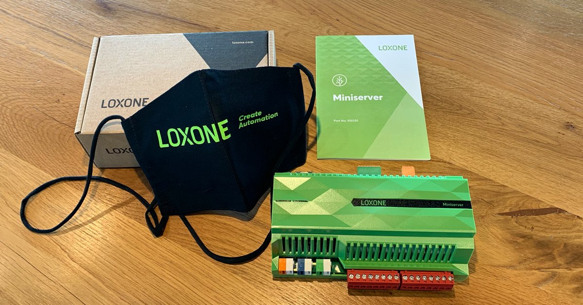Loxone's tweet image. Wir helfen euch dabei, die Schutzmaßnahmen einzuhalten – im Loxone-Look! 😉
 
Zu jeder Bestellung, die einen Loxone Miniserver enthält, wird ab sofort eine Loxone-Schutzmaske beigelegt. Nur solange der Vorrat reicht!
 
#Loxone #CreateAutomation #staysafe