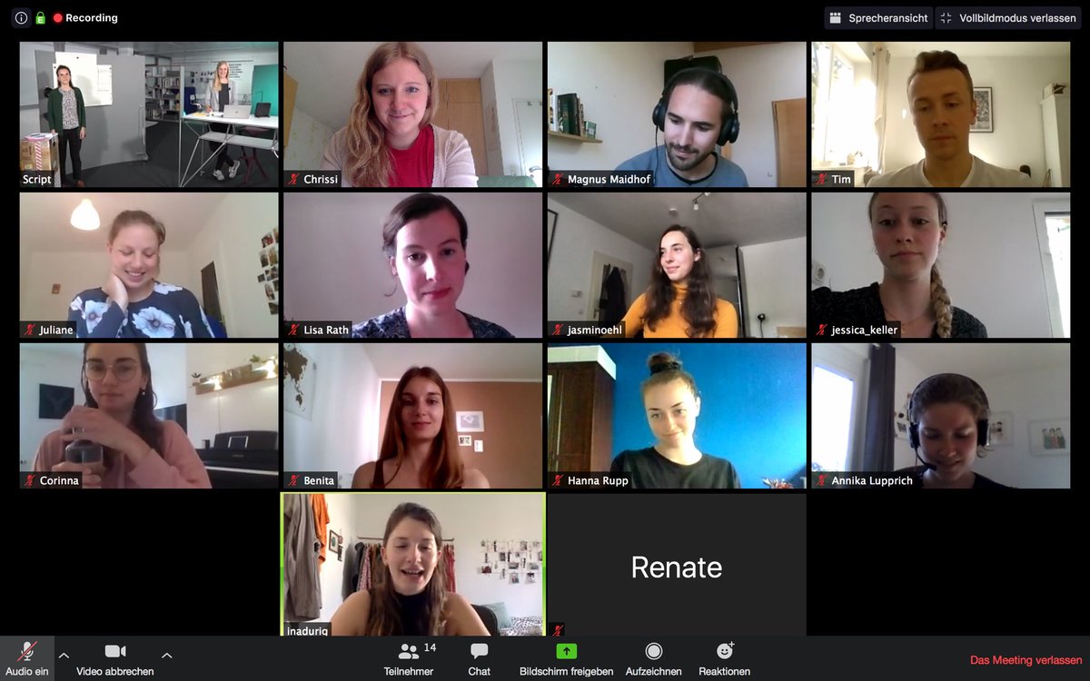 Unser erster digitaler #kommoWorkshop in diesem präsenzfreiem Semester - digital und trotzdem interaktiv. Vielen Dank an #SCRIPT für diesen gelungenen Auftakt! <a href="/kommoguntia/">kommoguntia</a>
