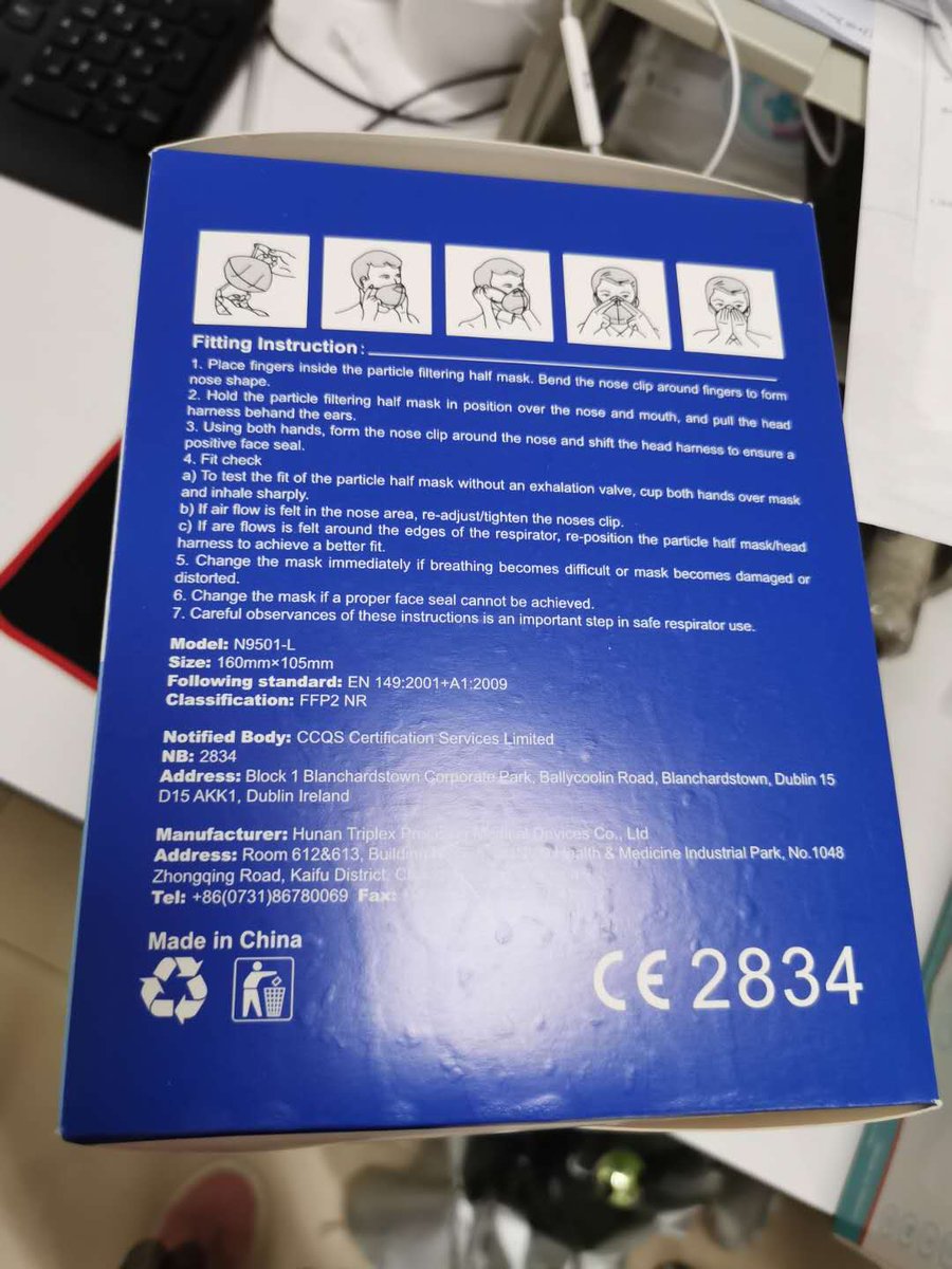 AmyBruceTHU's tweet photo. KN95 / N95 masks on stock
CE / FDA certificated https://t.co/sFTm9FSFAq