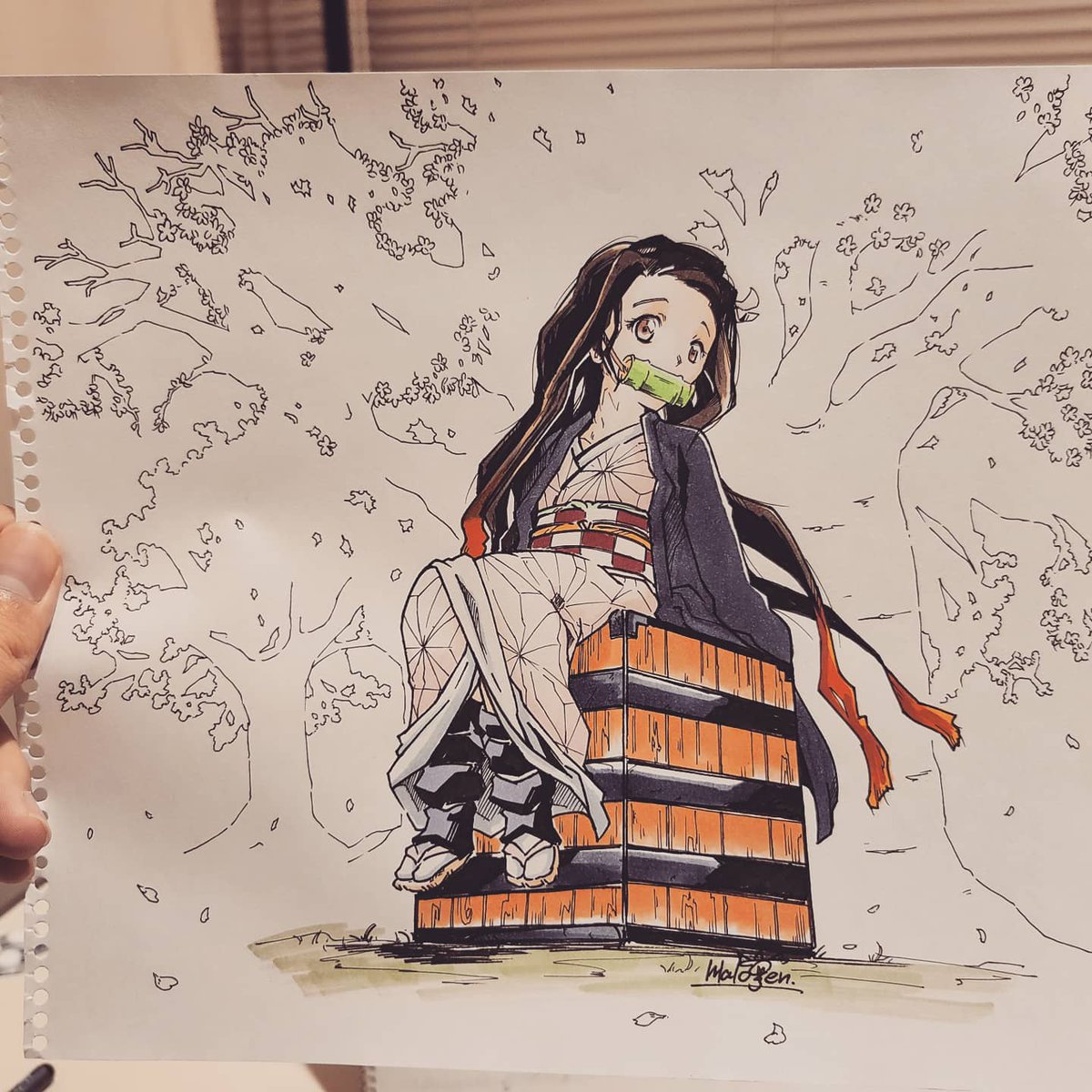 波浪元 ムードブレイカー Auf Twitter こないだ描いたねずこ イラスト 一発描き 下書きなし ミリペン コピック コピック イラスト イラストレーション 一枚絵 きめつのやいば 鬼滅の刃 鬼滅の刃イラスト ねずこ 竈門禰豆子