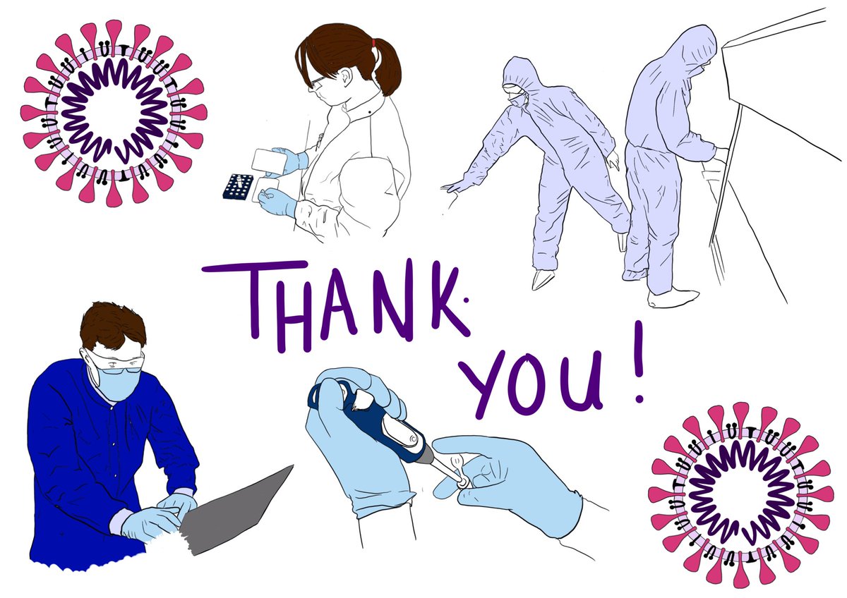 KhoulaAfzal's tweet photo. Not seeing enough appreciation for scientists working on COVID-19 so I made something small to show my appreciation.

Scientists are working very hard to help with the crisis, many even putting aside their own research to volunteer! 

Thank you to you all my fellow scientists!! https://t.co/sDerZkCUES