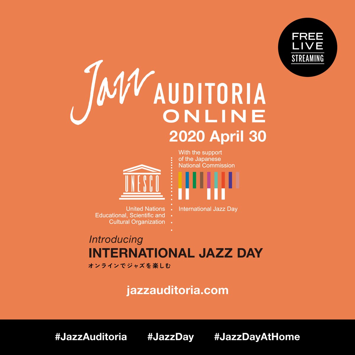 It's International Jazz Day!  <a href="/shabakah/">SHABAKA</a> is doing an exclusive performance and Q&amp;A at 2pm UK time (10pm Tokyo time) on his Instagram for <a href="/JazzAuditoria/">Jazz Auditoria</a>  #jazzday #jazzdayathome #jazzauditoria 
instagram.com/shabakahutchin…