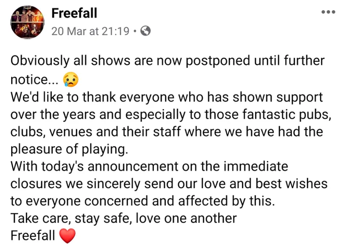 Image from Freefall (@Freefa11Band)