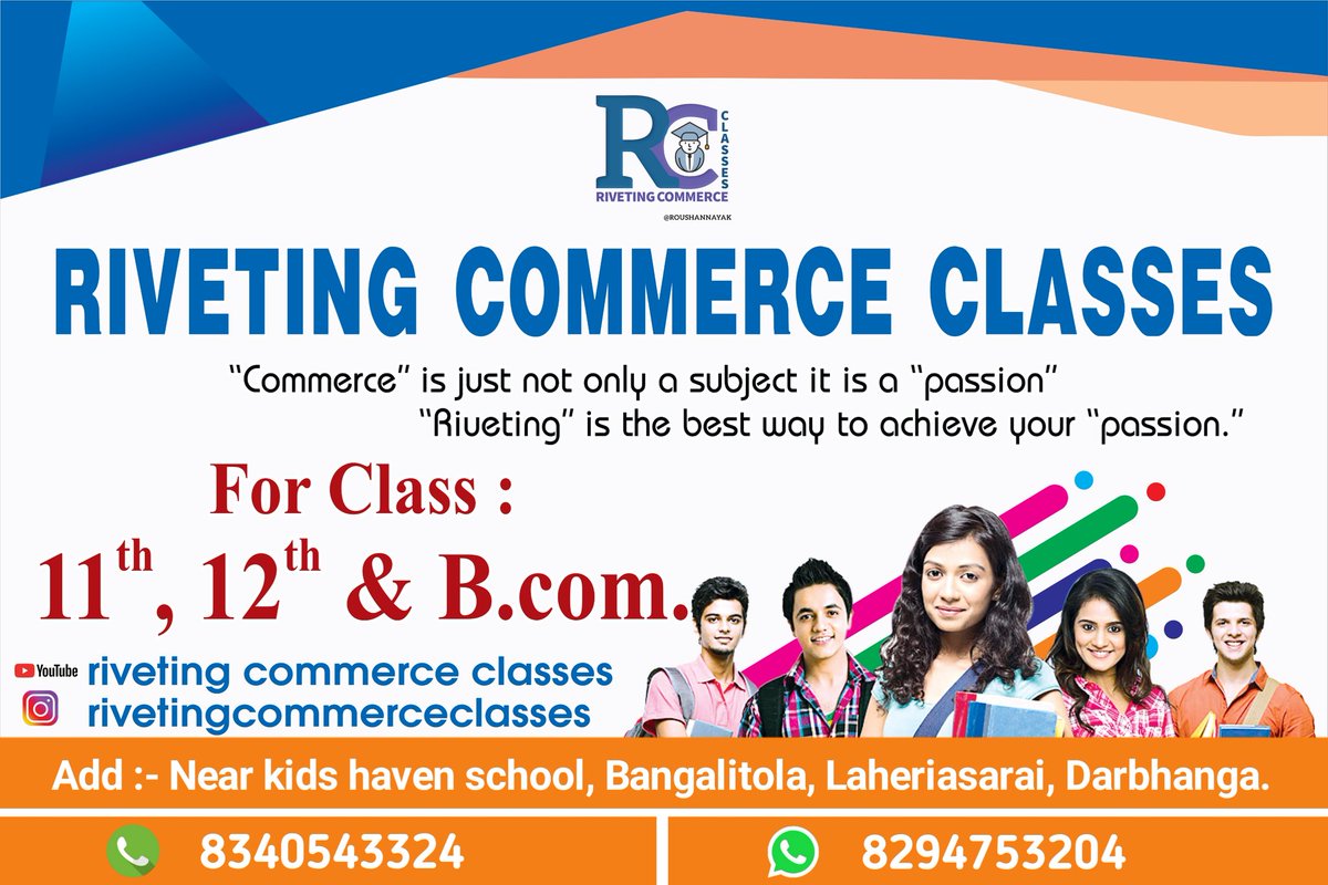 rivetingcommerc's tweet photo. #Banner #rivetingcommerceclasses
https://t.co/ttZRq9WI6A https://t.co/kChk48L89i
