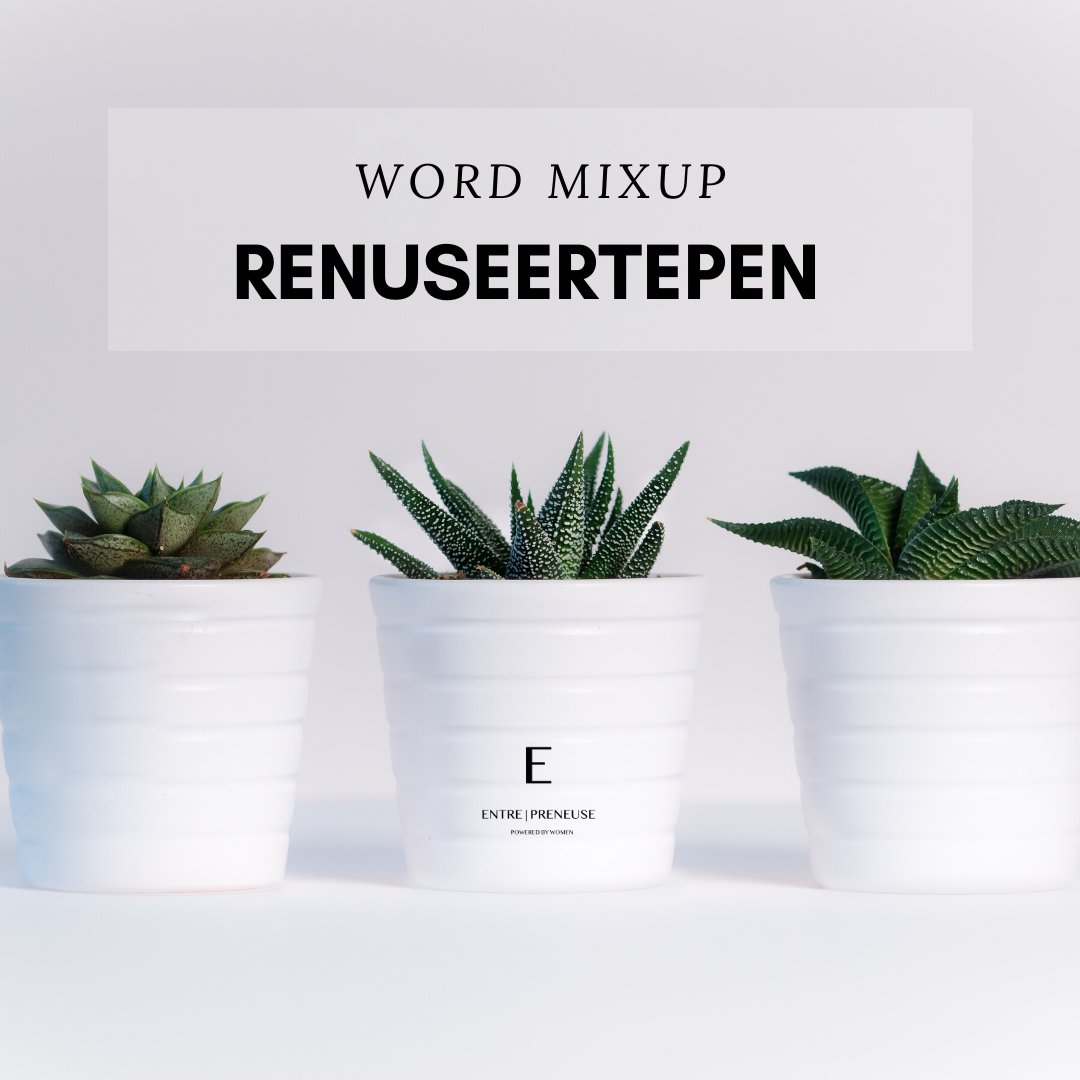 EntrepreneuseSA's tweet photo. #LockdownSA
Let's close off the Lockdown with...... unscramble 😋 This one is a bit lengthy.
Hint: A french word for a female entrepreneur.
This one has got to be easy, right? Share your answer with us.
#EntrepreneuseSA #WordMixUp
#LockdownSA https://t.co/tiIOKqvjK9