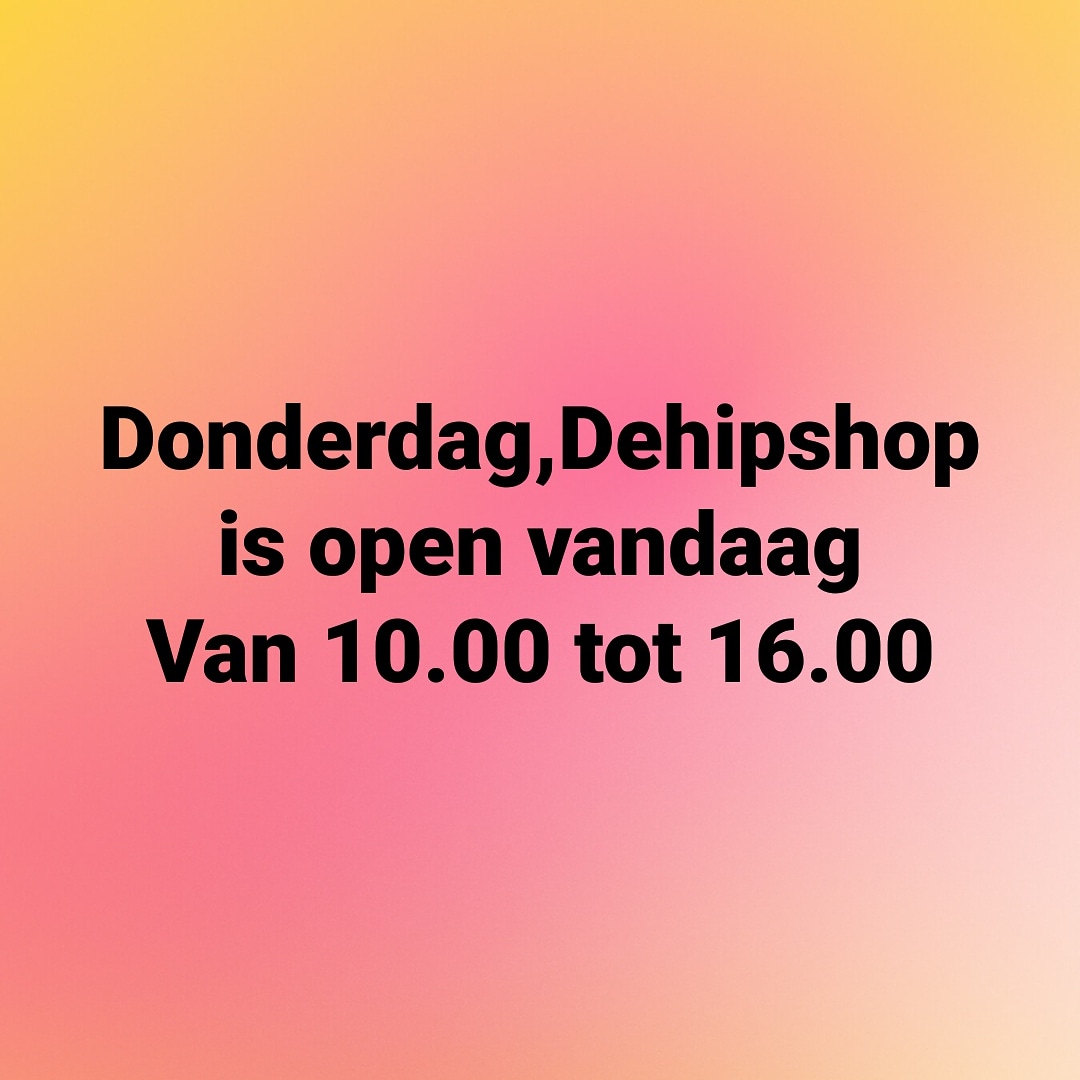Tis weer donderdag
