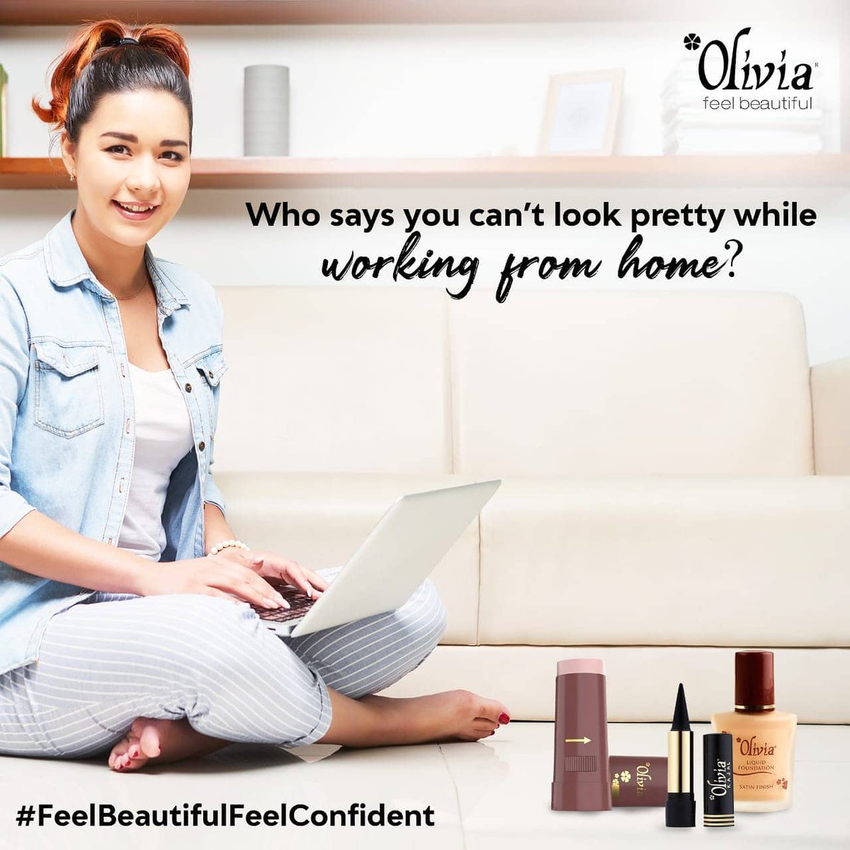 It’s okay to apply a little make-up while working from home or just before you get on a work-video call. Remember, its important to #FeelBeautiful to #FeelConfident
.
.
.
.
.
.
#FeelBeautiful #OliviaCosmetics  #Quarantinetips  #loveyourself #workfromhome #selfgoals  #CoronaVirus