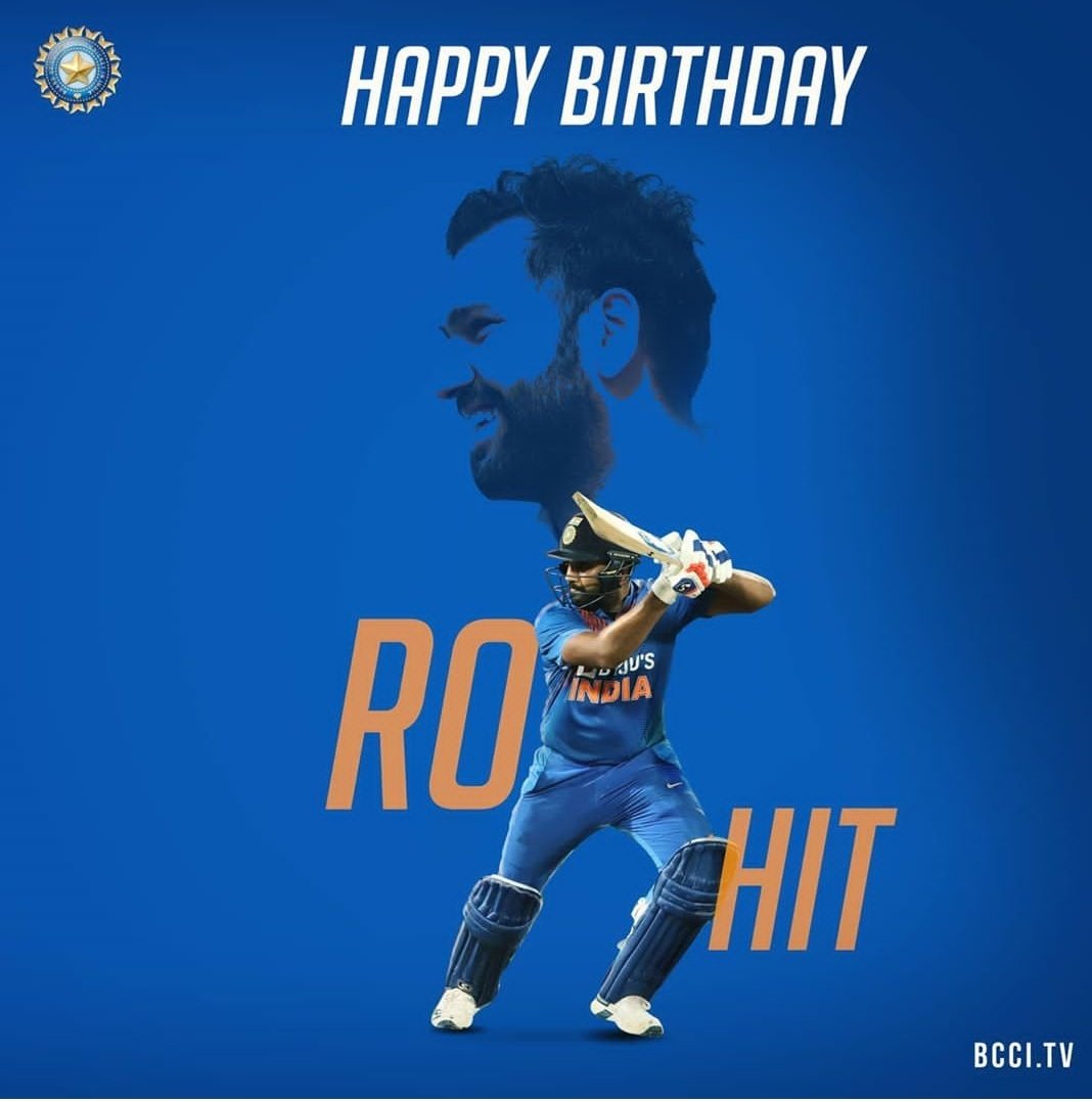 Happy birthday Rohit sharma   