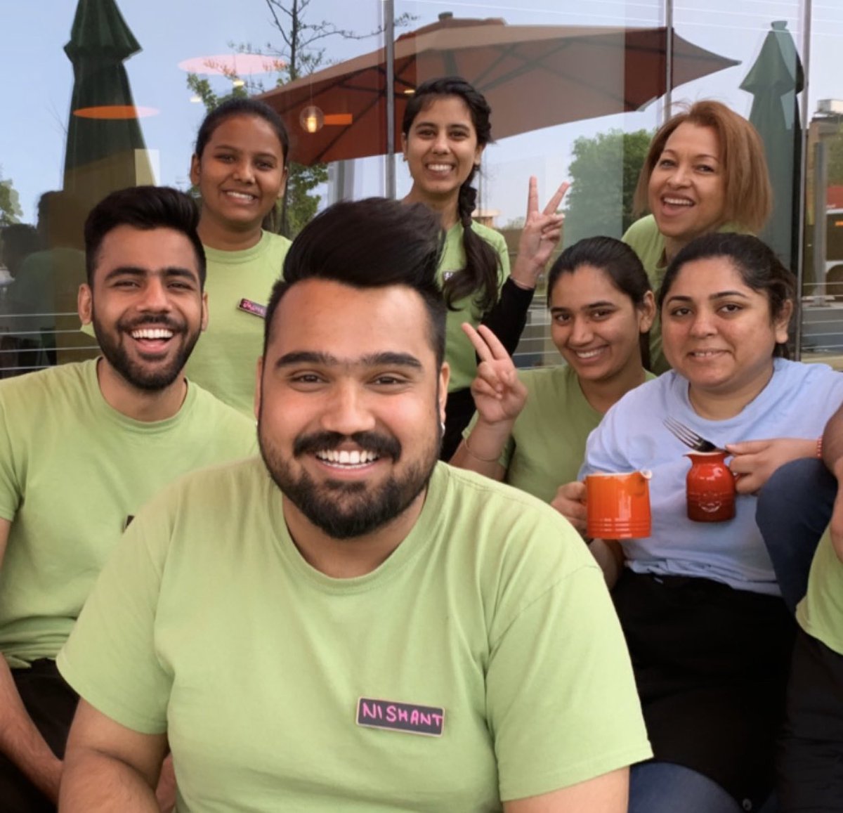Talent wins games, but teamwork and intelligence win championships.

Tbt to this amazing team laughing the patio season last summer. Missing you all! 😍