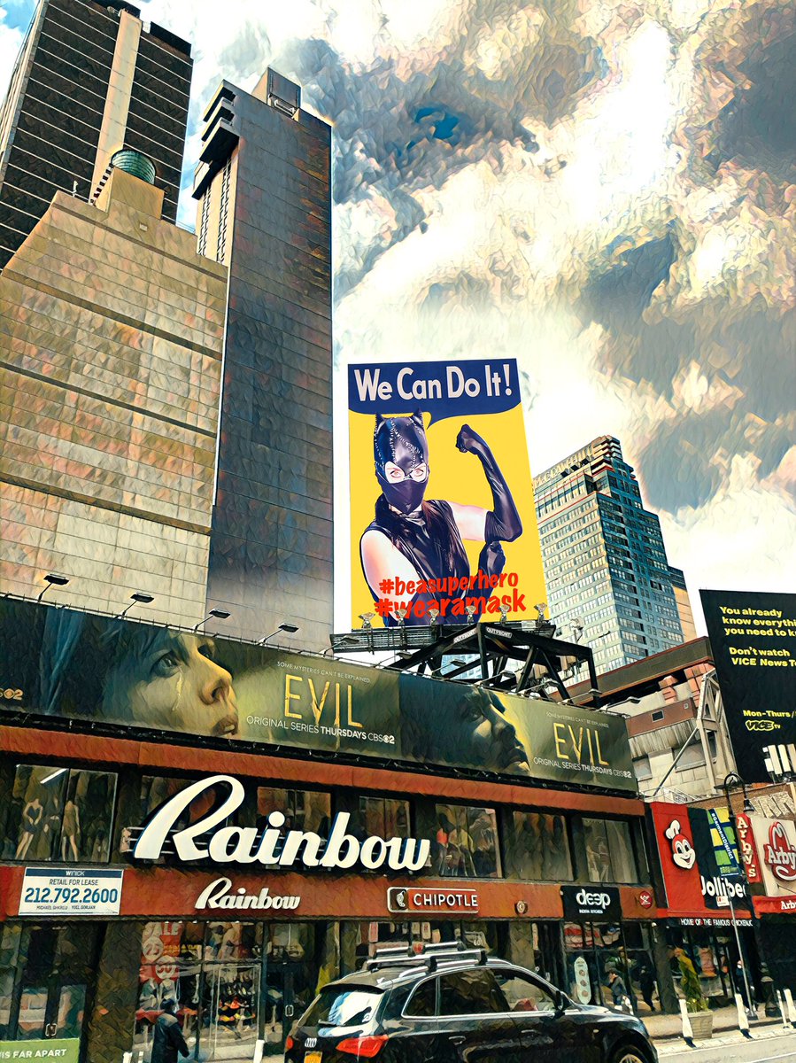 WE CAN DO IT NYC!
#wecandoit #beasuperhero #wearamask instagram.com/marastudionyc #mask <a href="/sumietachibana/">Sumie Tachibana</a> #nyc #staysafe #staystrong #staypositive #spreadlove #dontspreadthevirus #makeart #ny1pic #ny1 @garmentdistrictnyc <a href="/w42st/">W42ST</a> @nygovcuomo @nycmayor