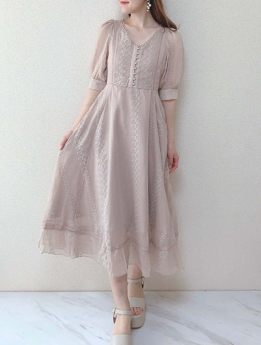詰替え お値下げ An MILLE アンミール ロングシフォンOP ワンピース