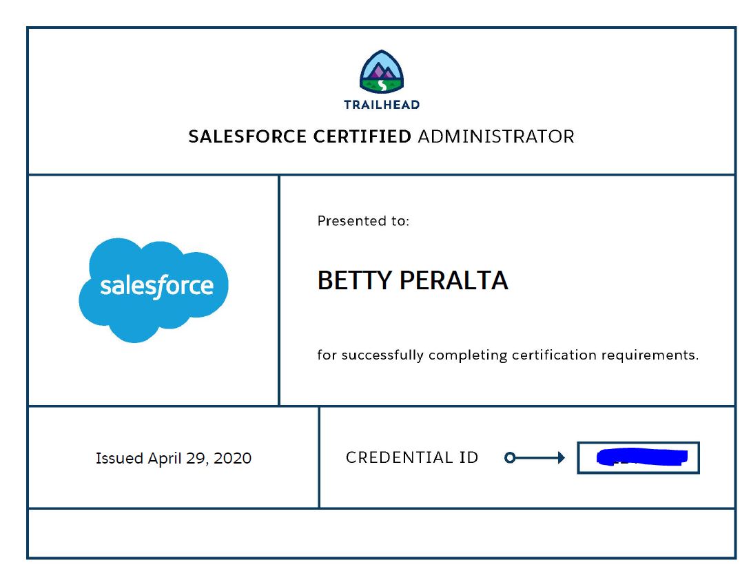 BettySalesforce's tweet photo. 5 months after I started the trail here we are🥳Ranger, 5 Superbadges, and my first certification! Thanks to @trailhead  #TrailblazerCommunity and the @LyonSaturdays. I've experienced #Ohana #SalesforceOhana and it brought me here. Next step 2 extra certs and a Salesforce job! https://t.co/Qph5aC6g4h