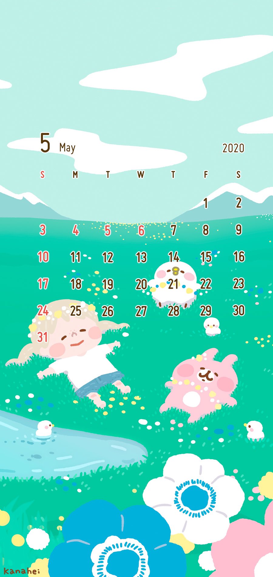 カナヘイ 3 27 日 まで 東京ドームシティ ピスケandうさぎshop 5月壁紙 はこんな感じになりました お好みに合いましたら壁紙やトーク背景 アイコン等にお使いください ステイホームの今 壁紙で少しでも明るい気持ちになっていただけたら嬉しいです