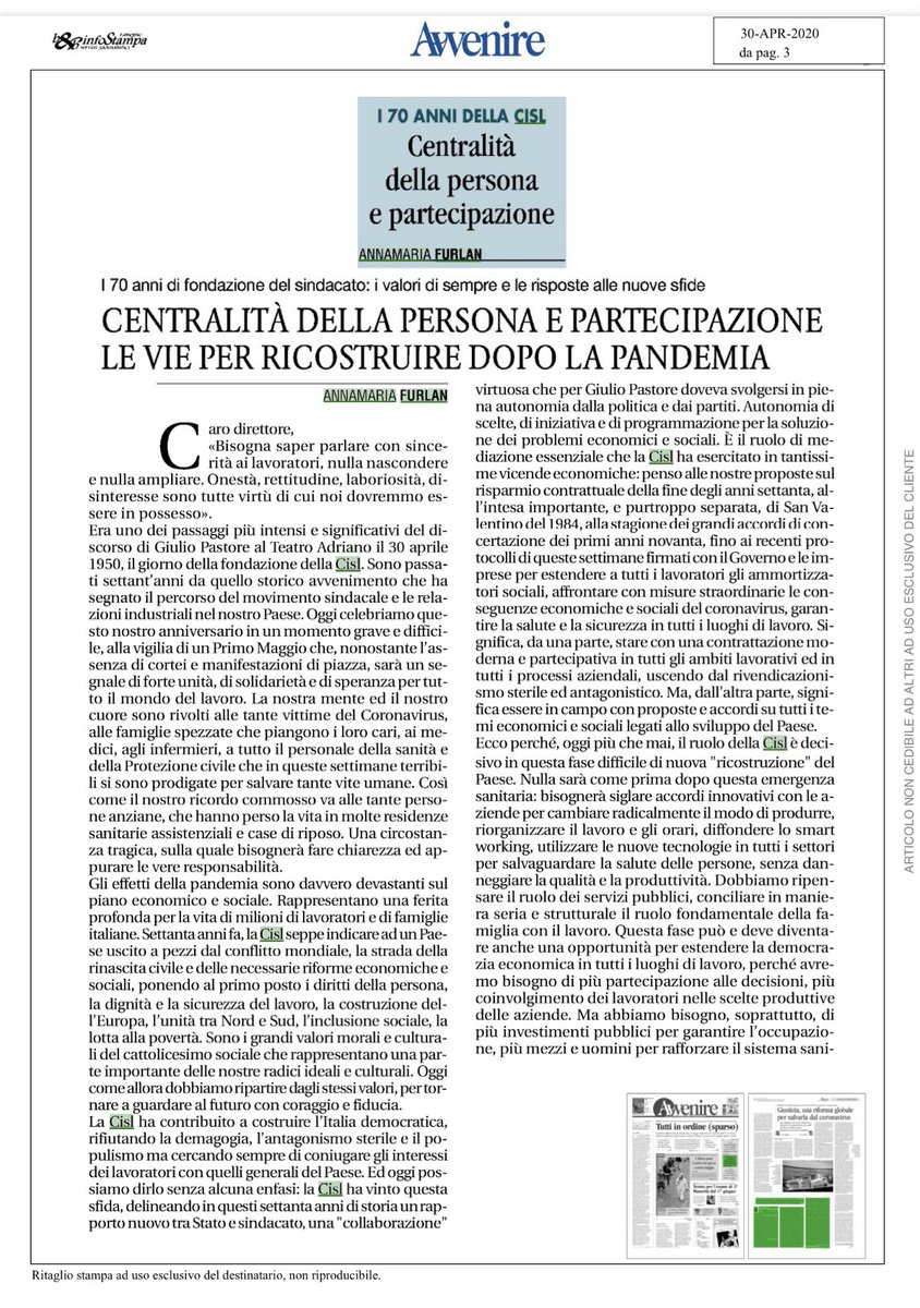 CISL Nazionale tweet media