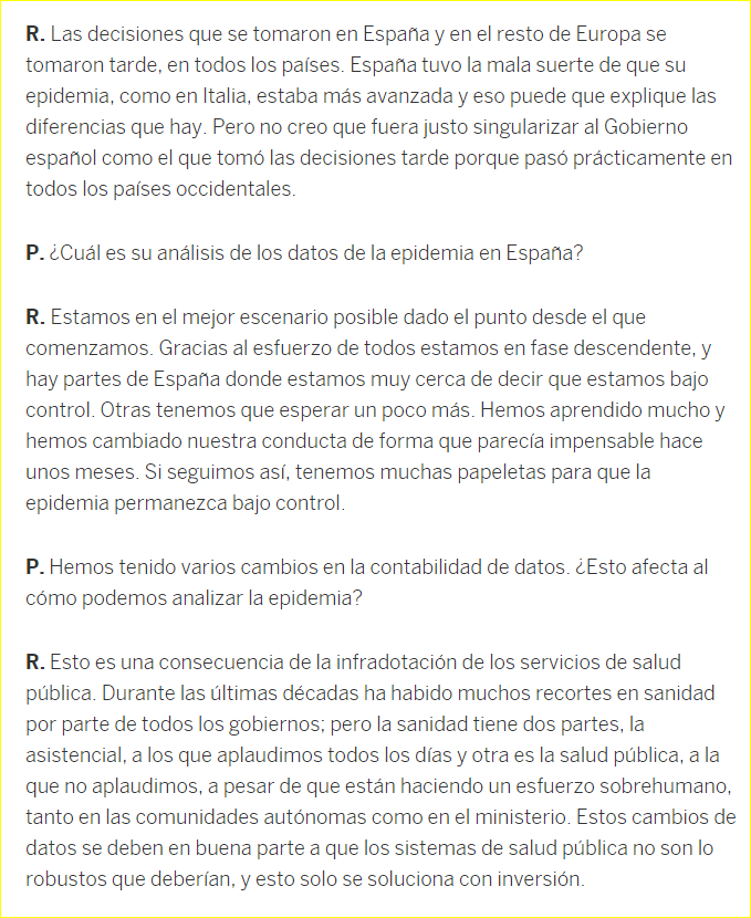 Excelente entrevista a Miguel Hernán en El País. Voces sensatas que ayudan a entender problemas complejos, no a pedir linchamientos inmediatos y ajustes de cuentas.
elpais.com/sociedad/2020-…