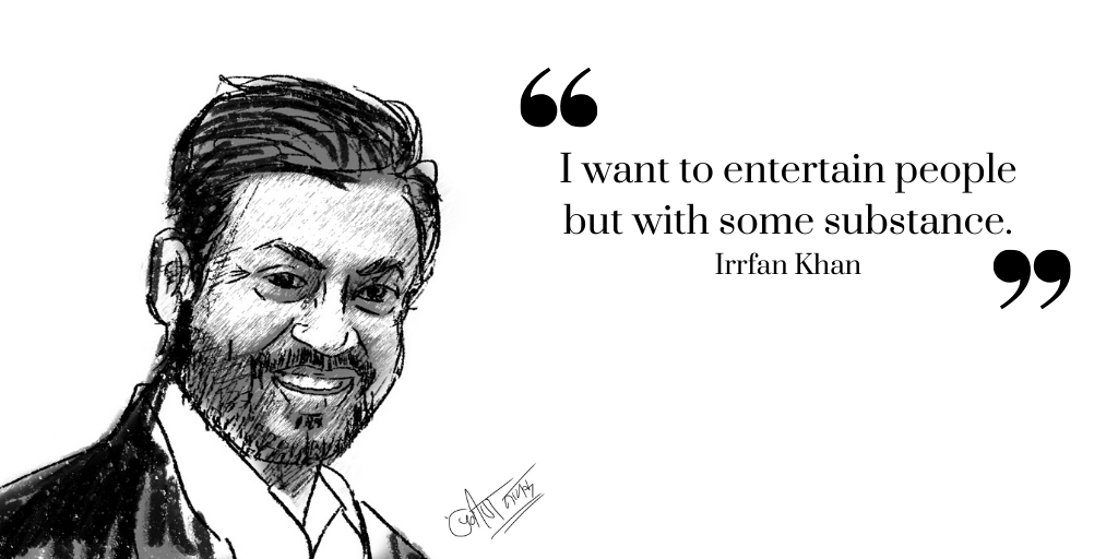 Samparkorg's tweet photo. Commemorating one of the greatest actors and entertainers @irrfank with a sketch from Sampark Foundation’s artist Praveen. 

Many children have surely been touched and inspired by your art #RIPIrrfanKhan https://t.co/fJ8BQwxaGt