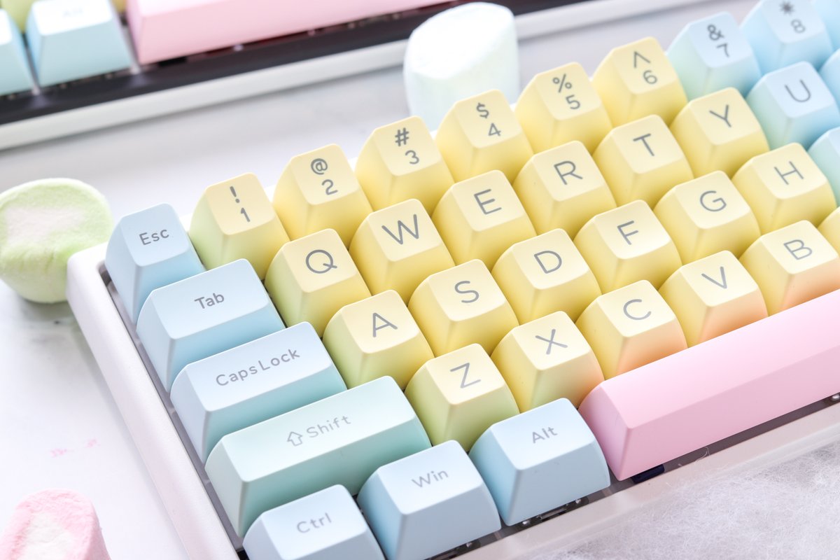duckyglobal's tweet photo. You canโt touch love, but you can feel the sweetness that it pours on your fingers๐๐ป
Ducky Cotton Candy ABS SA profile keycaps ๐ฏ
Compatible with all Ducky keyboardsโผ๏ธ
Coming soon ๐
#duckysquad
#cottoncandy
#SAprofile
#compatibleinallsizes
#ComingSoon https://t.co/NxbdcaKeDw