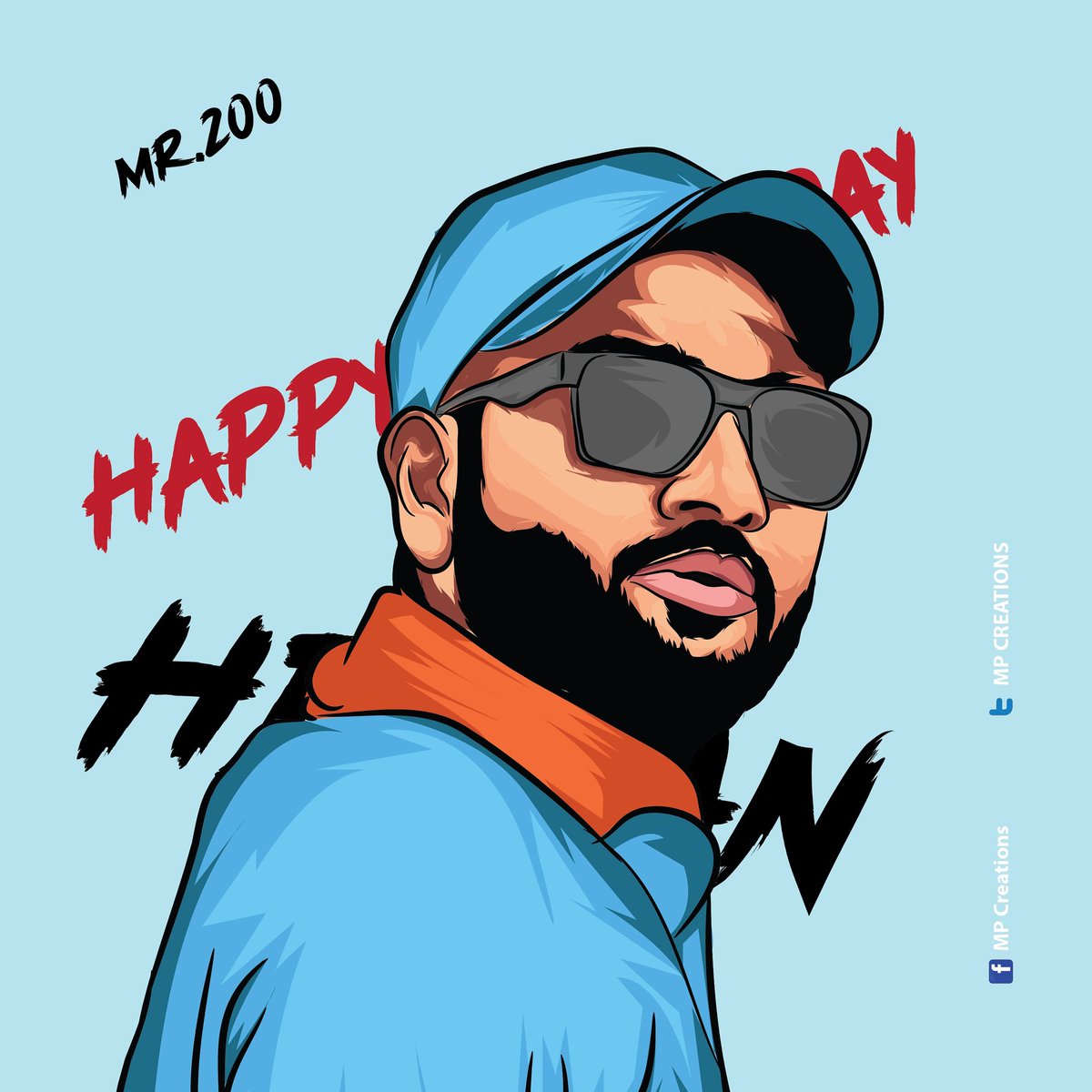 Prithiv01807619's tweet photo. #HappyBirthdayRohit
#mpcreations
#lee #happybirthdayhitman #mr.200 #pullshotking #fanart
Making video
👇
https://t.co/YVU9co4vhx https://t.co/iCTFth50Go