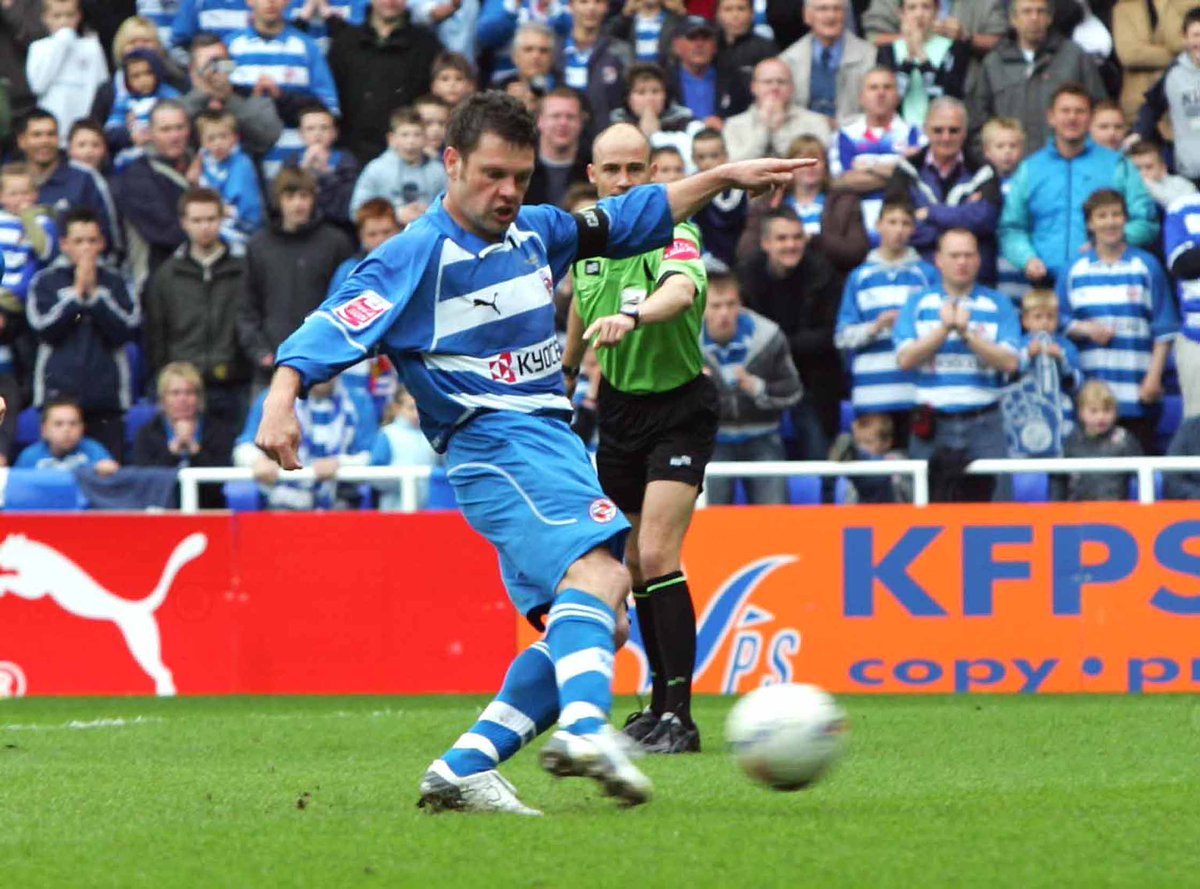 ReadingFC's tweet photo. 14 years since @GraemeMurty took 'that' penalty, took us to 106 points, took possession of the Championship trophy and totally took out Kingsley in euphoric celebration.

Feels like yesterday... https://t.co/Y4rm88GbOo