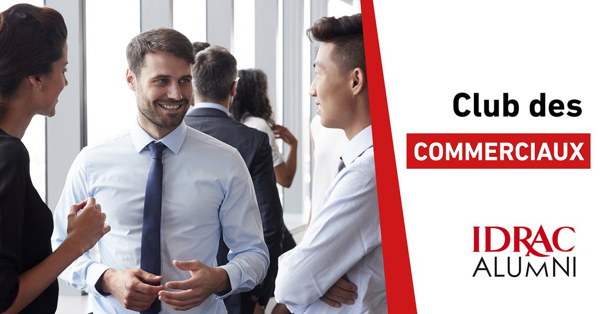 🗓️ A votre agenda : le prochain Club des #commerciaux 
#IDRACAlumni c'est vendredi 15 mai de 12h à 13h avec une rencontre 100% digitalisée > bit.ly/2YfmNhb
👉Au programme : échange et retour d'expériences sur un thème d'actualité "Comment préparer l’après COVID-19 ?"