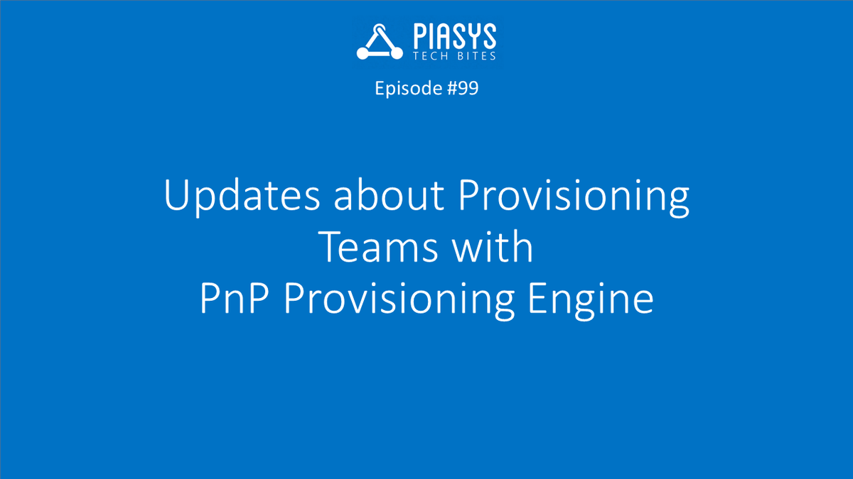 PaoloPia's tweet photo. See the latest news about provisioning Teams with #PnP #ProvisioningEngine, including private channels, removal tabs, etc. watching this #PiaSysTechBites video: https://t.co/4q9Z78O60A #Microsoft365dev https://t.co/i9aN7kdb97 https://t.co/Zji7CowJP3