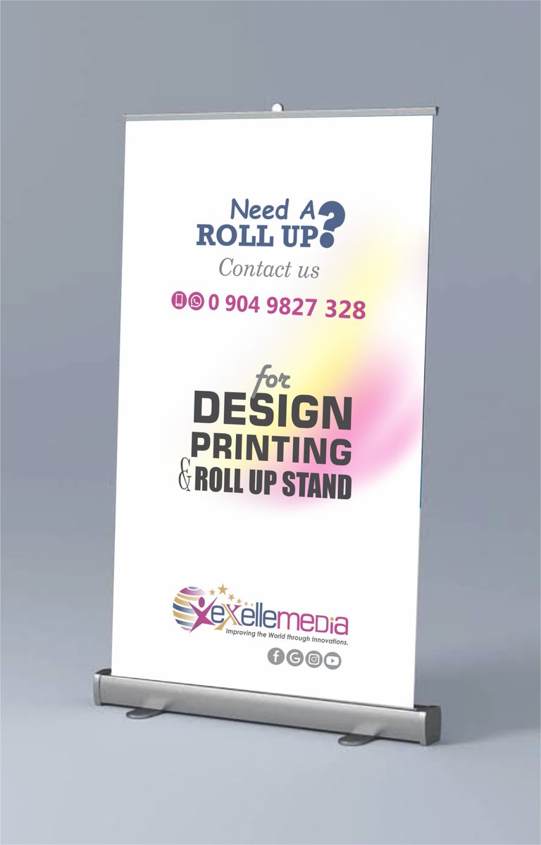 exellemedia's tweet photo. #RollupStand #ExcellentDesign #QualityPrinting we get it delivered to you at best price. Tell us what you want, Call/WhatsApp: 09049827328. https://t.co/P0qh3s5D3E
