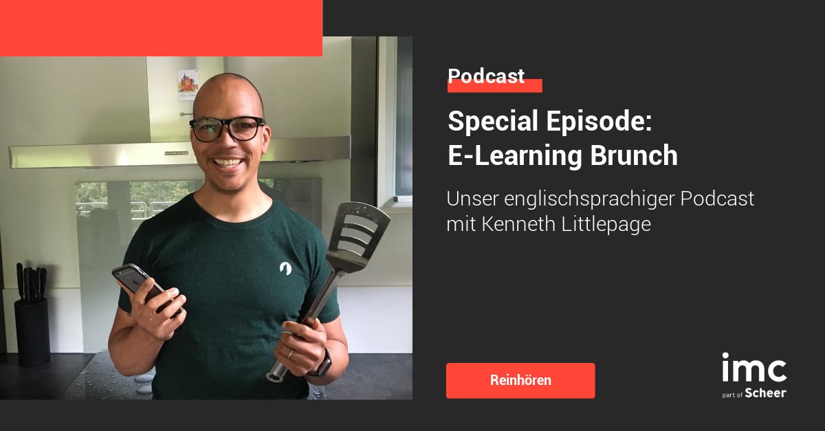 imc_learning's tweet photo. Brunch & learn 🍽🧁 #eLearningBrunch ist der neue, englischsprachige #Podcast der imc. Im #Schlaufuchs Interview verrät Moderator Kenny, warum er sich für den Titel entschieden hat, wer sein erster Gast sein wird und was euch sonst erwartet 🍽🎙 https://t.co/HqobcgDBKC #WeEmpower https://t.co/WKj0r8GB9i
