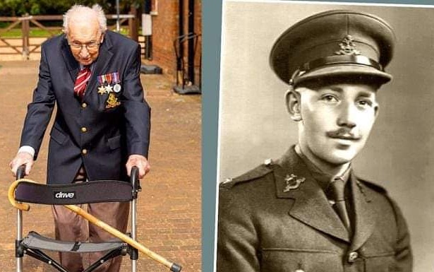 philmoggzy's tweet photo. A very Happy Birthday to the now Colonel Tom @captaintommoore 🎂 100 years on this planet, what an innings so far and hopefully many more years to come 🙌 #captiantom #thankyounhs💙 #birthday https://t.co/6JOodxYWc7