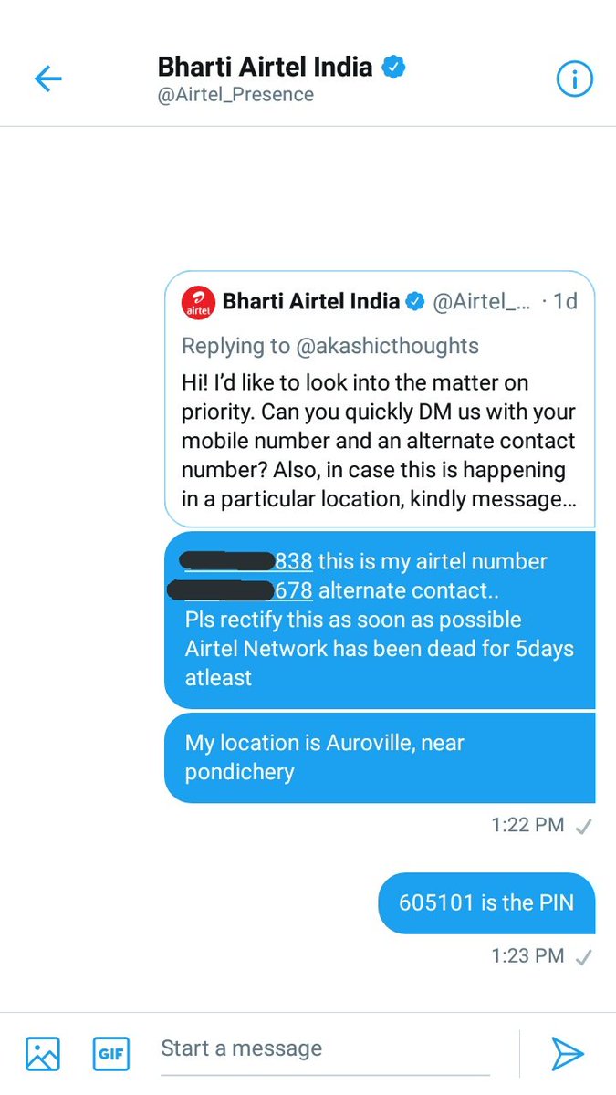 akashicthoughts's tweet photo. @Airtel_Presence I have DMed the required pls do the needful https://t.co/KiaLa7kcYt