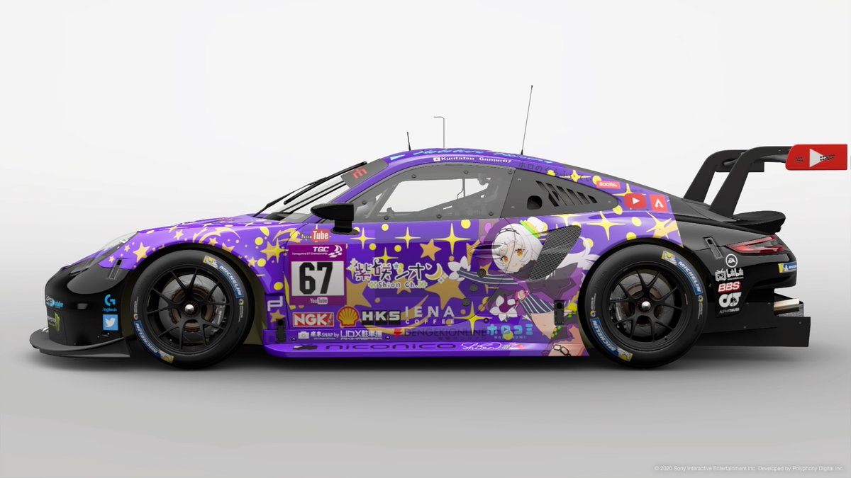 zerufaandoz's tweet photo. #ホロライブレーシング #GTSPORT #GTSLivery #AHTGTS シオンリバリーをバージョンアップをしました。 https://t.co/TJKgpCRTF7