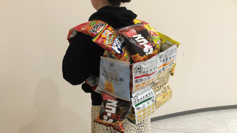 お菓子リュック