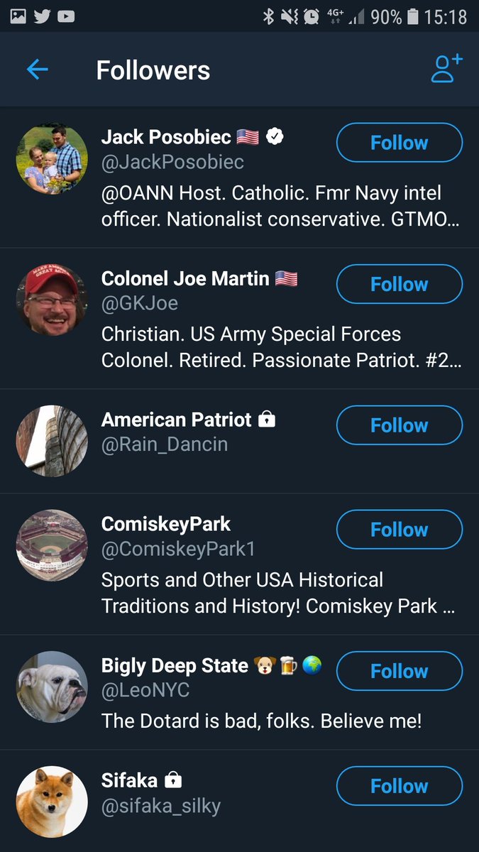 A brand new account followed /following Posobiec and Dr. Brian. Several noticed and asked...the account was quickly deleted.