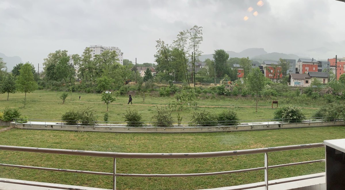 nguret's tweet photo. Bonjour Twitter, quelqu’un sait ce que @SNCFReseau fait le long de la piste #cyclable de @VilledeChambery. Tous les arbres tombent un par un 🙁 https://t.co/fHG0qxPgn8