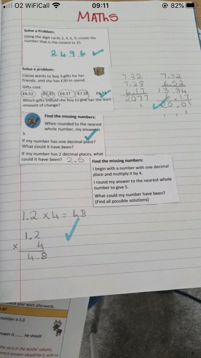 poplar203's tweet photo. Maths work and self marked :) https://t.co/RGrZNd8VYn